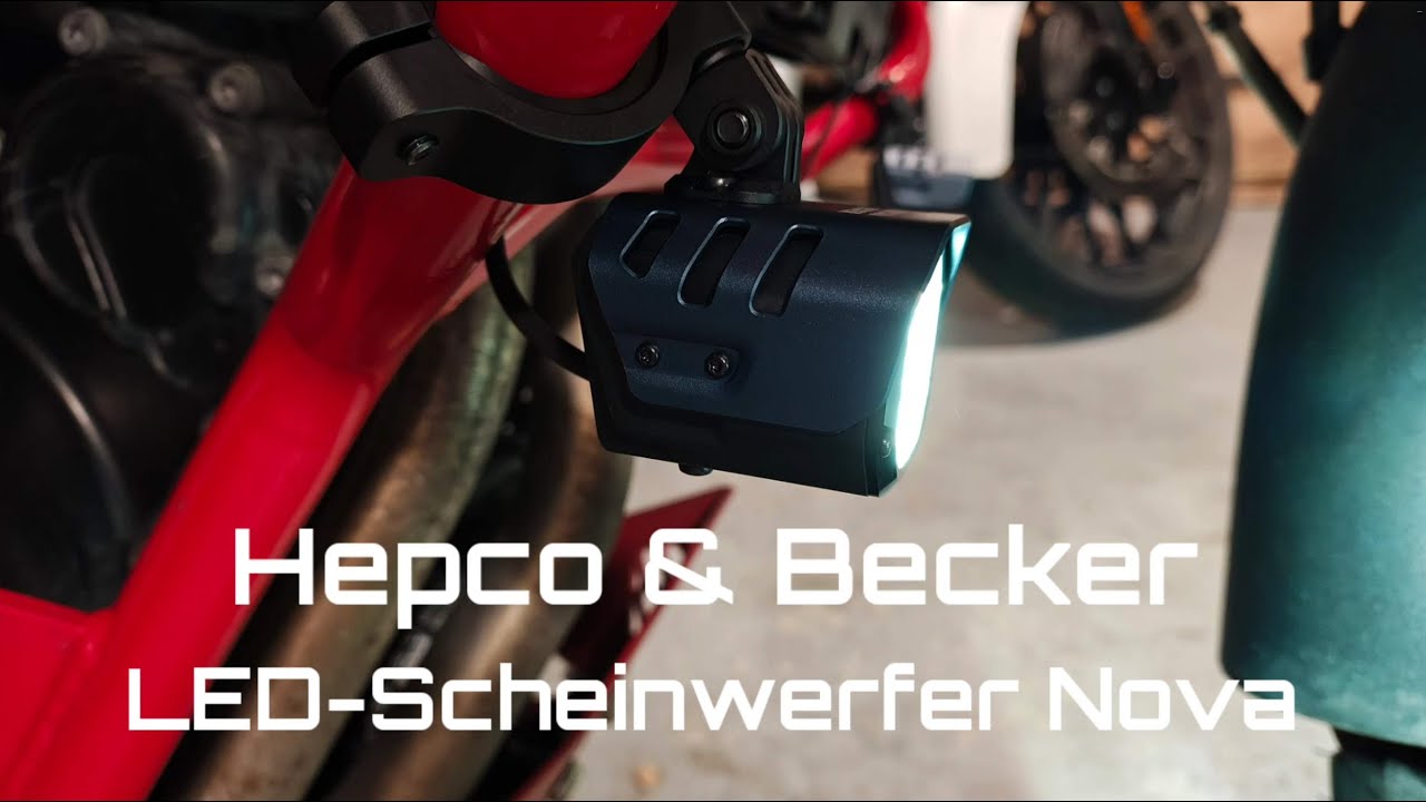 Hepco & Becker Nova LED-Scheinwerfer - Steuerung über den Fernlichtschalter des Motorrades