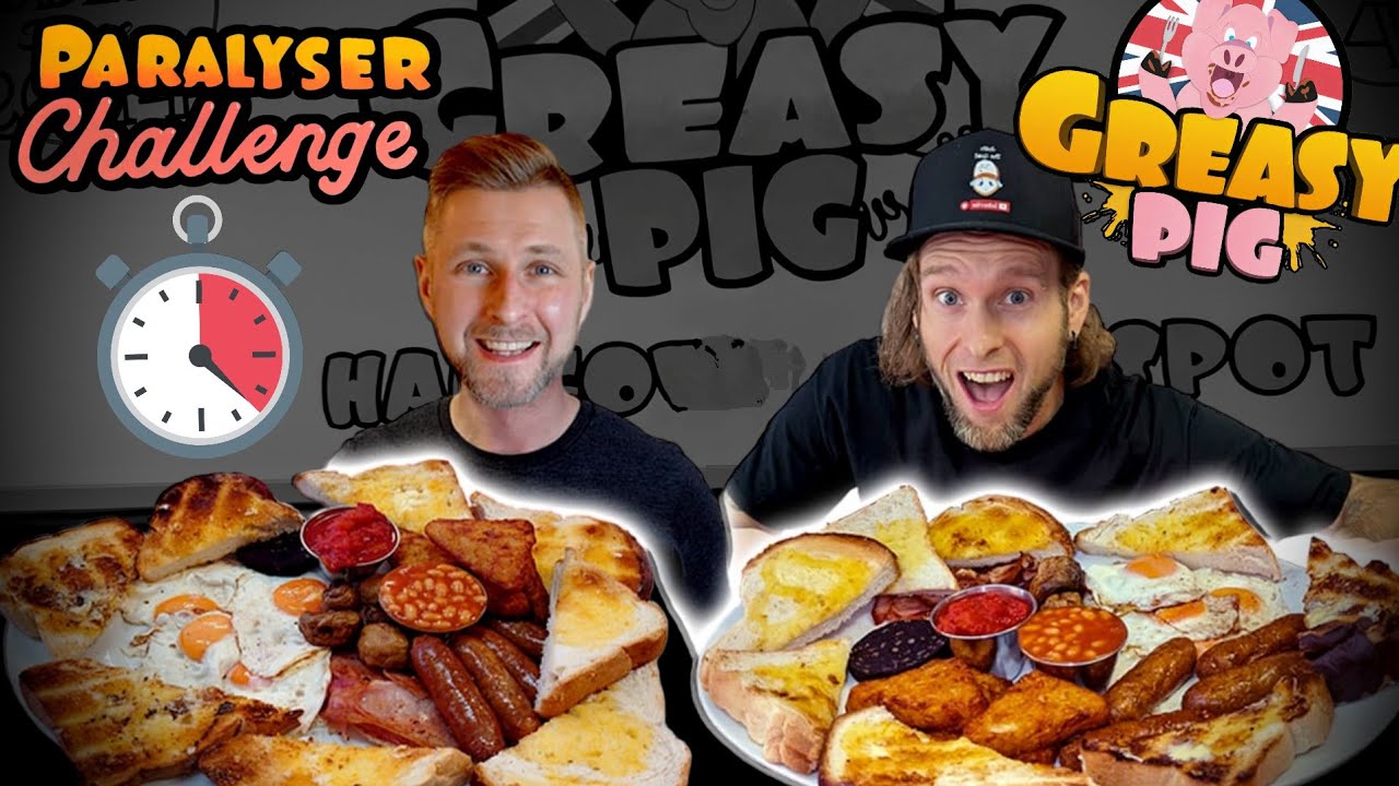 Episode 244: Greasy Pig's Paralyser Challenge with Max vs Food | Leeds, UK