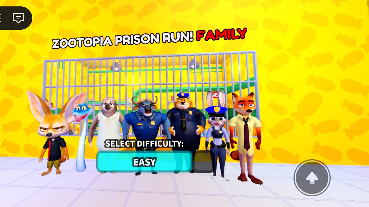 ZOOTOPIA PRISON RUN FAMILY 🧑‍🧑‍🧒‍🧒#roblox 