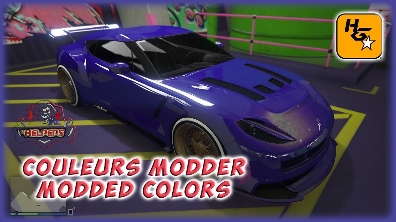 [ 💥 GTA 5 ONLINE 💥 ] 🎨 AVOIR UNE COULEUR MODDER EN COULEUR DE CREW !!! MODDED COLORS (TUTO) 🎨