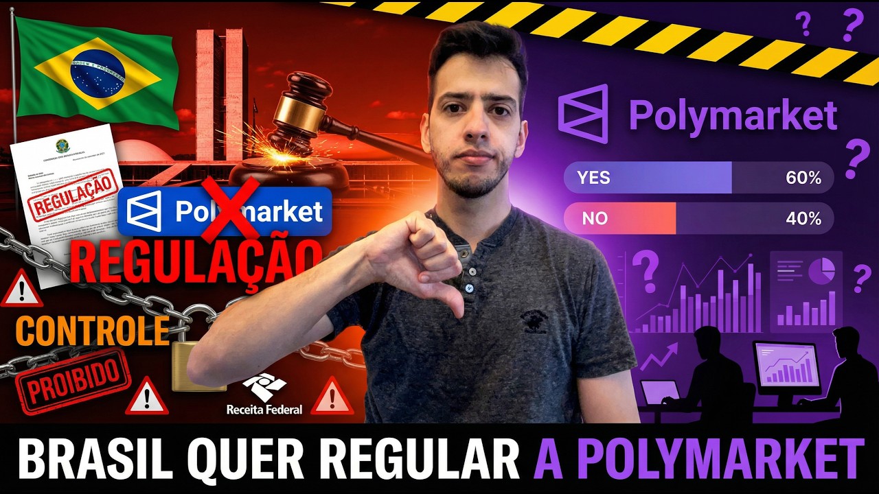 Brasil quer regular a Polymarket | Bitcoin cai para 66 mil dólares