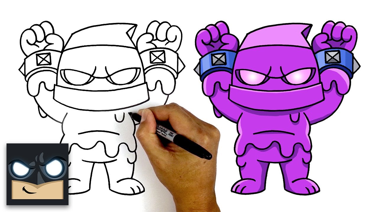 How To Draw Elixir Golem | Clash Royale