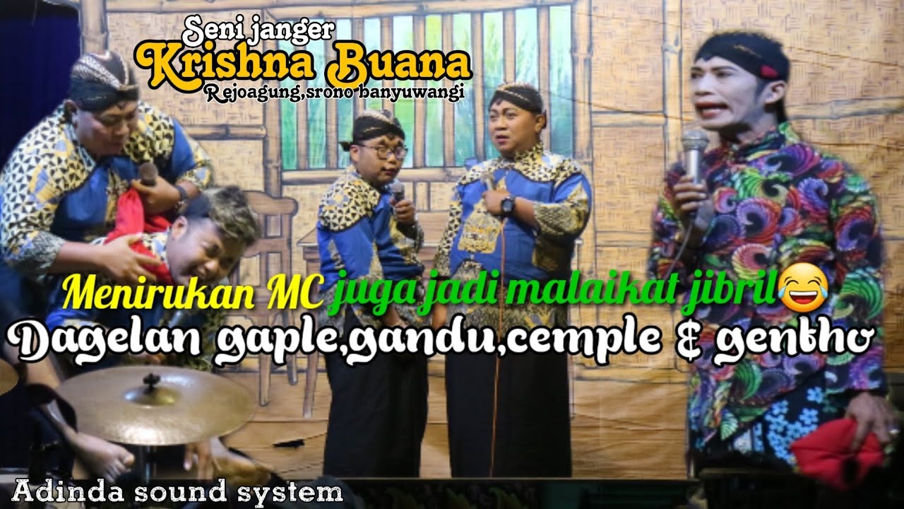 Terbaru LUCU LAWAK GAPLE  & GENTHO janger krisna buana live palurejo
