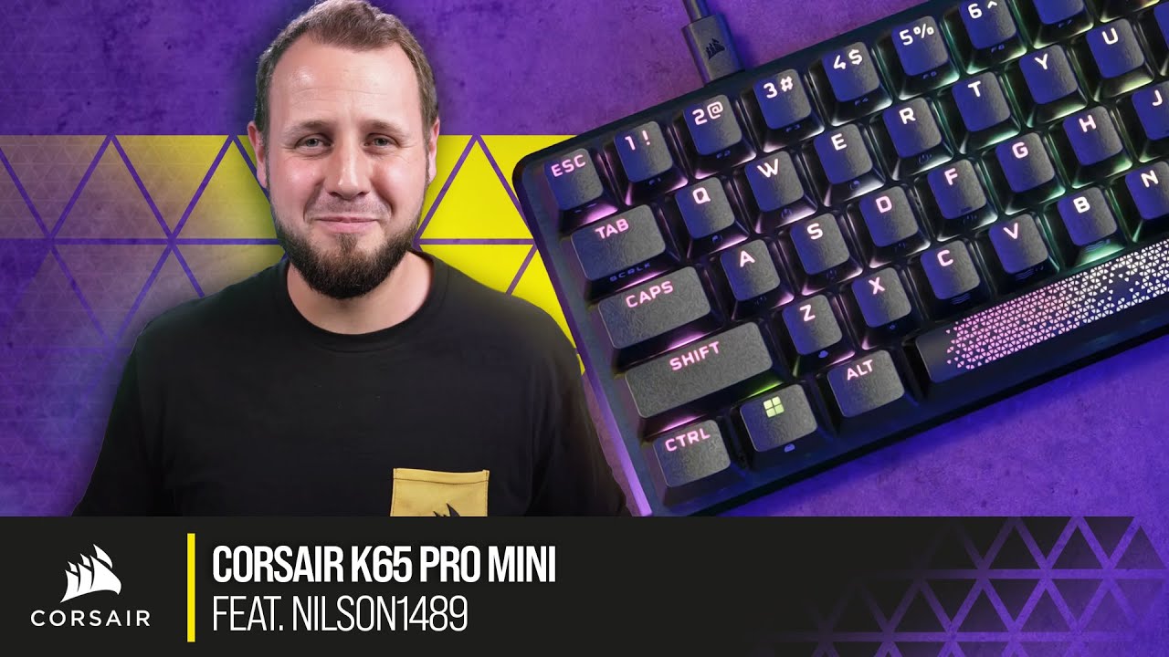 Kompakt, leise und schnell! CORSAIR K65 PRO MINI 65% Gaming-Tastatur feat. @Nilson1489 🤏🏃