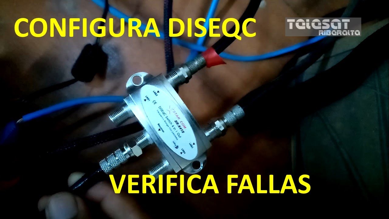 Unir varias antenas: Configura diseqc y verifica si está dañado
