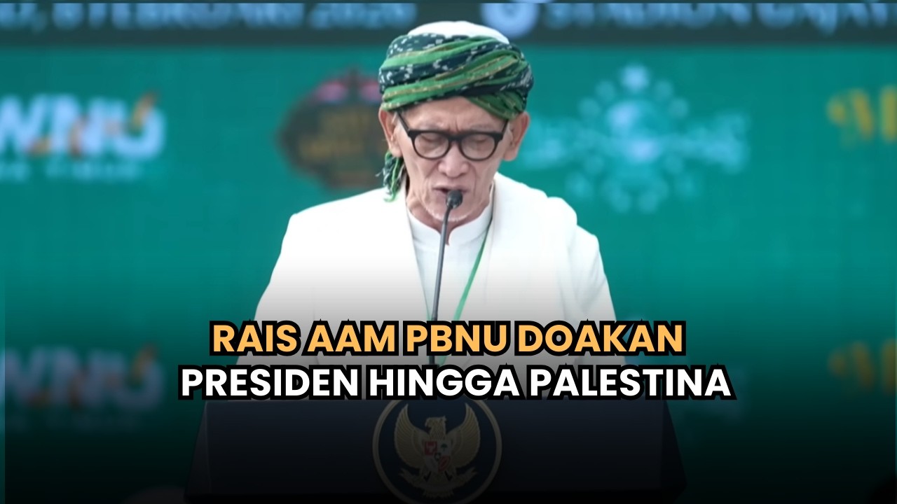 Rais 'Aam PBNU di Harlah 1 Abad NU, Doakan Presiden Prabowo hingga Palestina