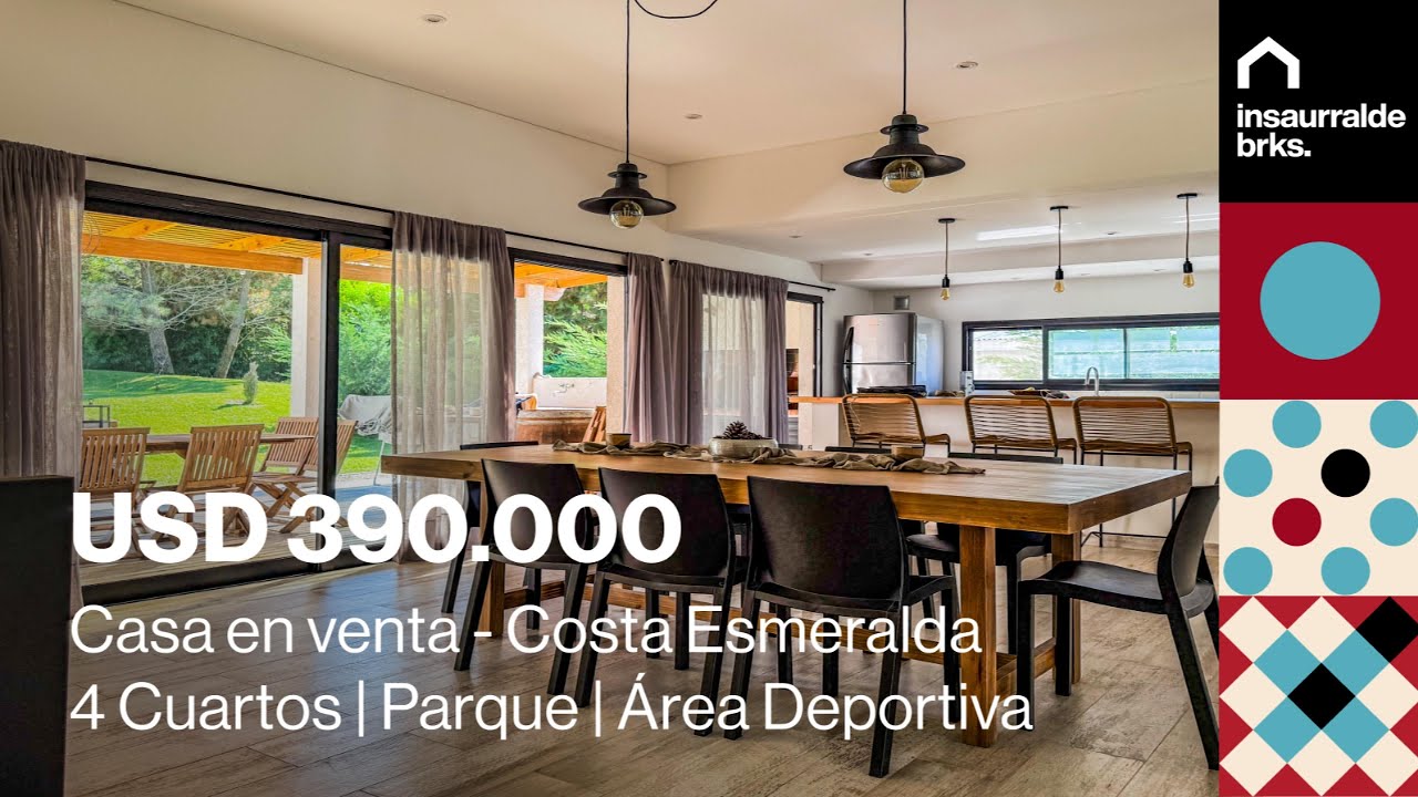 🏡✨ Casa de Ensueño en Costa Esmeralda - Área Deportiva | 4 Dormitorios (2 suites) ✨🏡