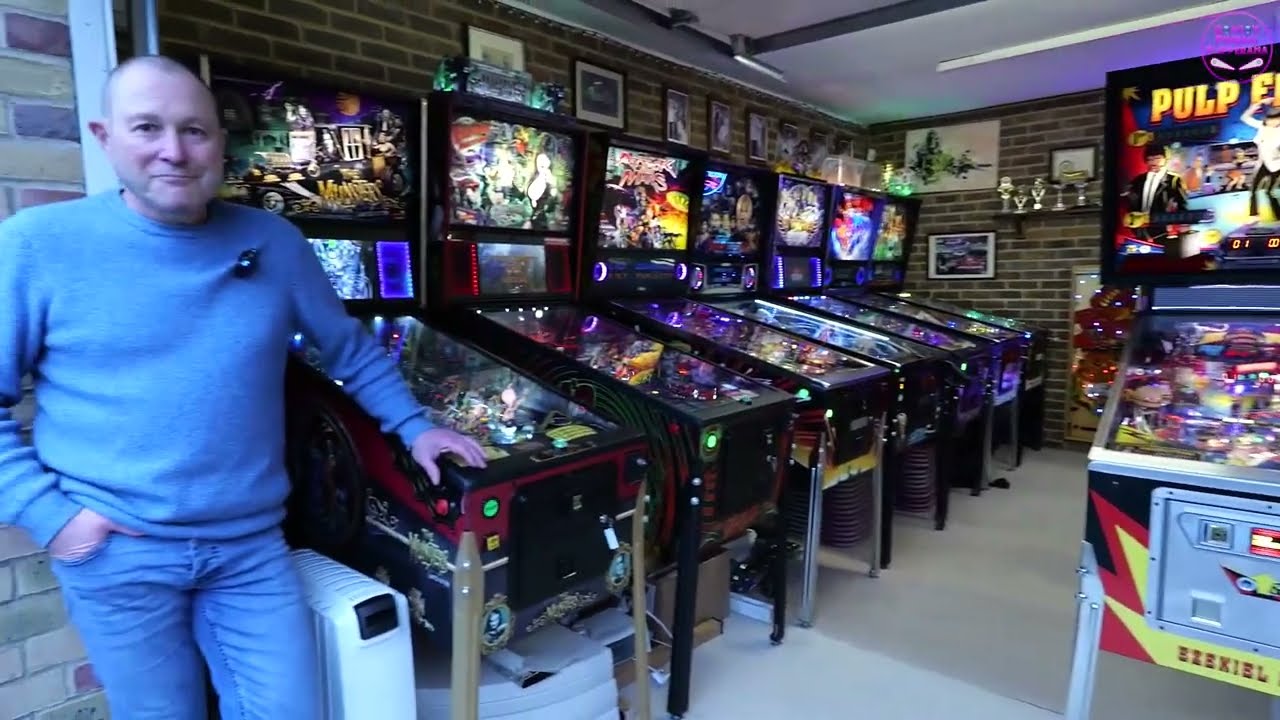 Pinball Road-trip & Games Room Peek | Delivering Pulp Fiction Pinball Machine | Cactus Canyon