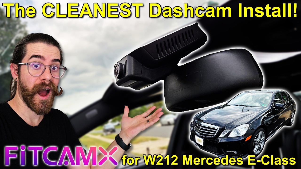 The Cleanest Dashcam Install! FITCAMX Install in a 2011 Mercedes E-Class (W212)