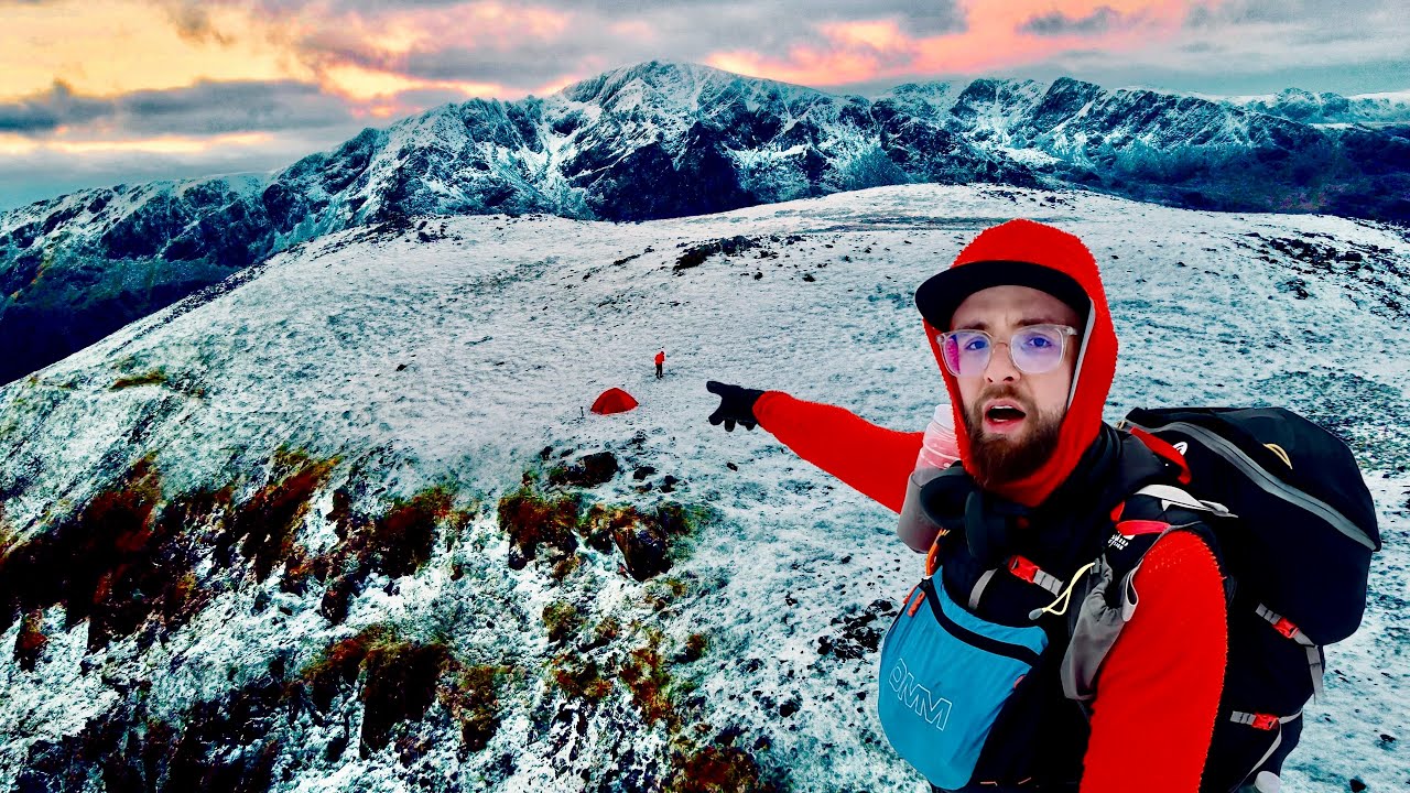 🥶 ALONE IN WINTER ⚠️ Solo Tent Camping On Top Of A Mountain ❌ Hilleberg Staika | High Crag