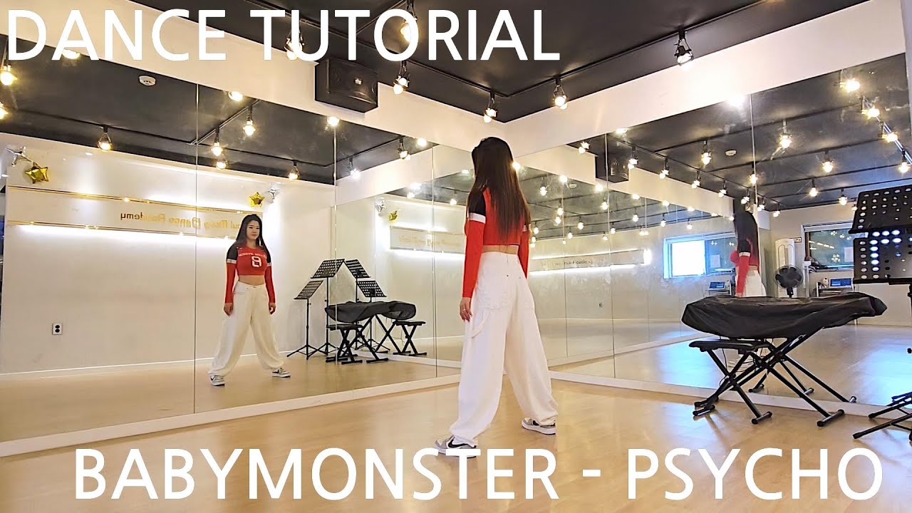 BABYMONSTER(베이비몬스터) - PSYCHO(사이코) 카운트 거울모드 안무배우기 (mirrored tutorial)