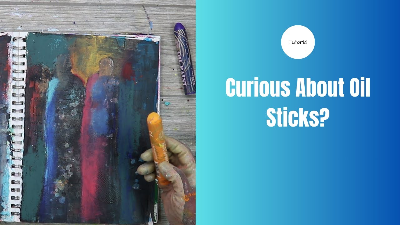 Watch Me Turn a Journal Page Into Art Magic using Oil Sticks!