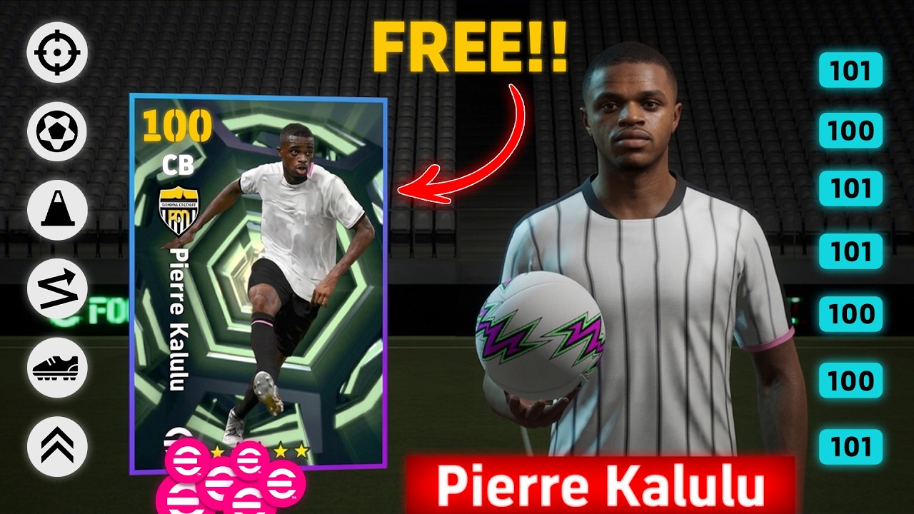 5000 eFootball Points Pierre Kalulu Free Best CB Player In Efootball 2026 Mobile