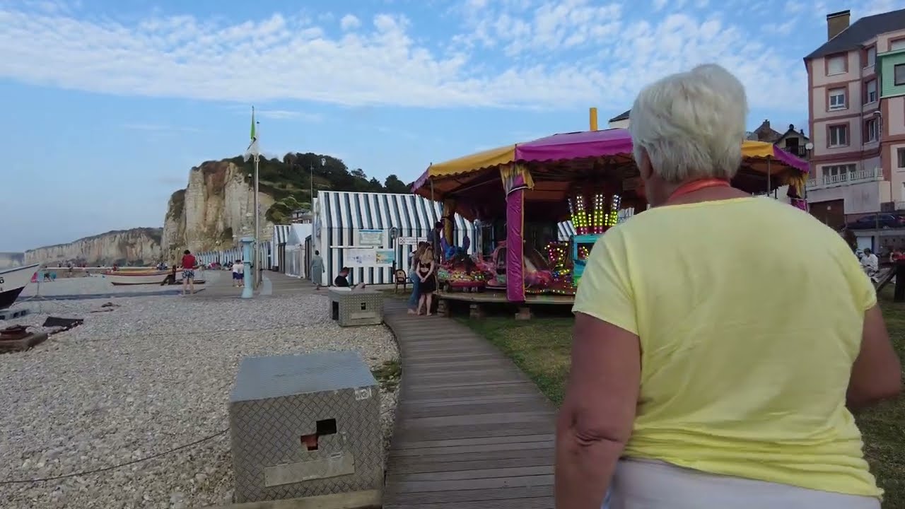 Yport Commune en France | Walking Tours [4K/60fps] | Normandie | France