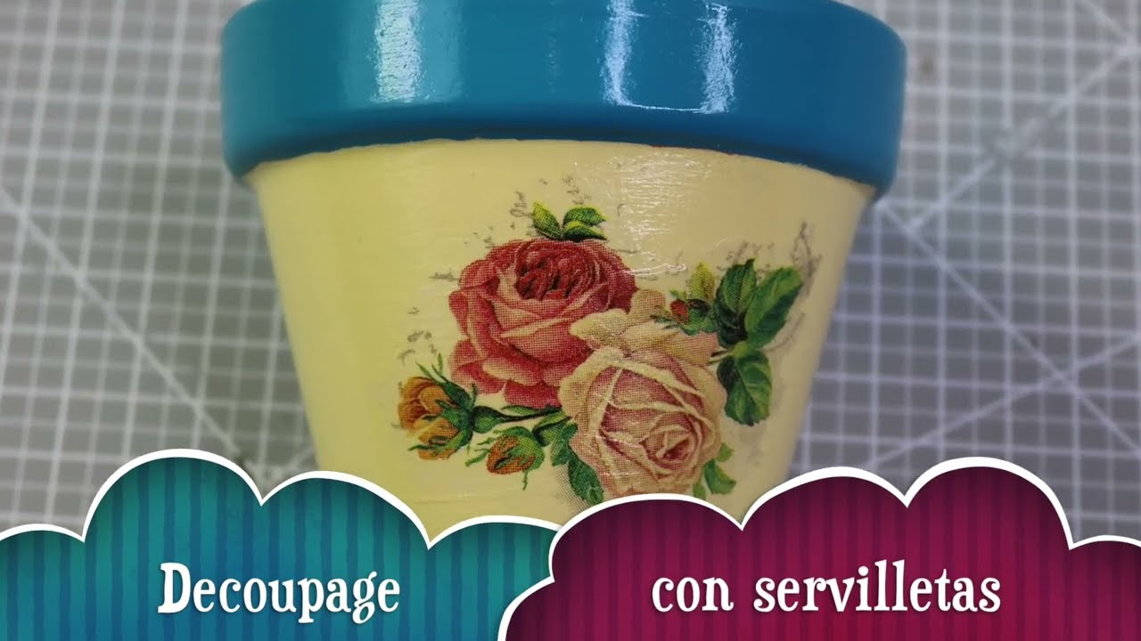 Decoupage con Servilletas. Tutoriales fáciles.