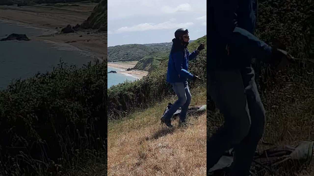 Parapente décollage Pleneuf Val André au banc (Pabu) , Ikuma3