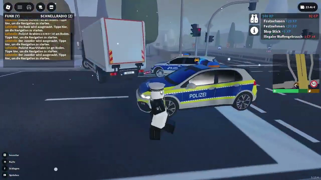 Polic nur mit Taser