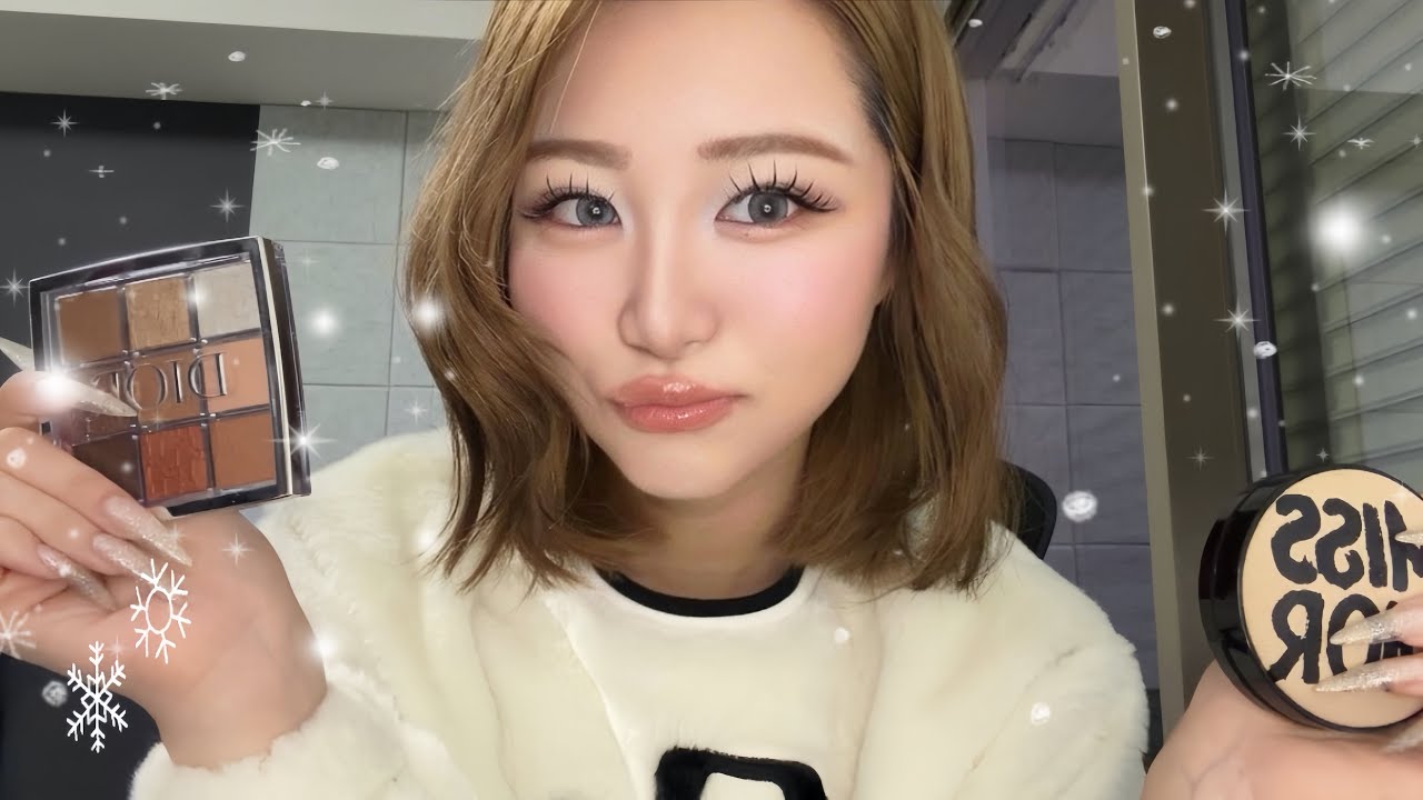 【ASMR】冬のギャルデートメイクASMR