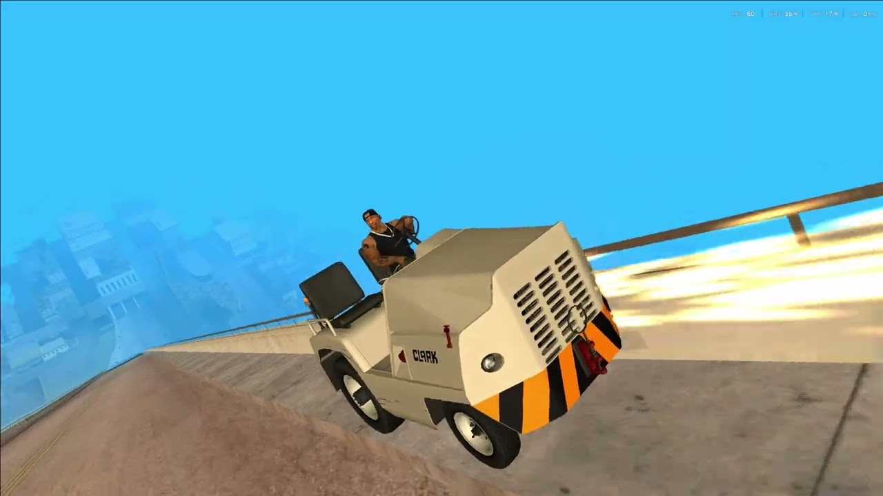 GTA SA Mega Ramp Crash Testing Real Car Mods