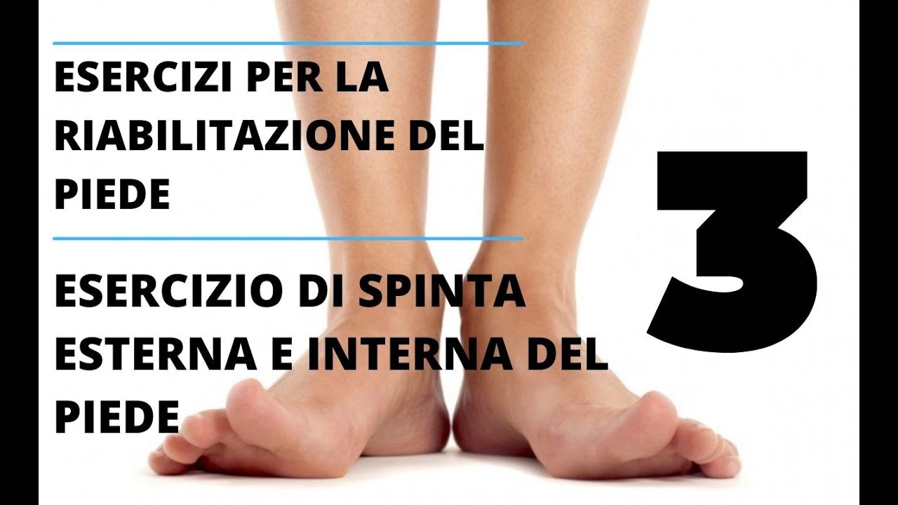 ESERCIZIO DI SPINTA ESTERNA E INTERNA DEL PIEDE