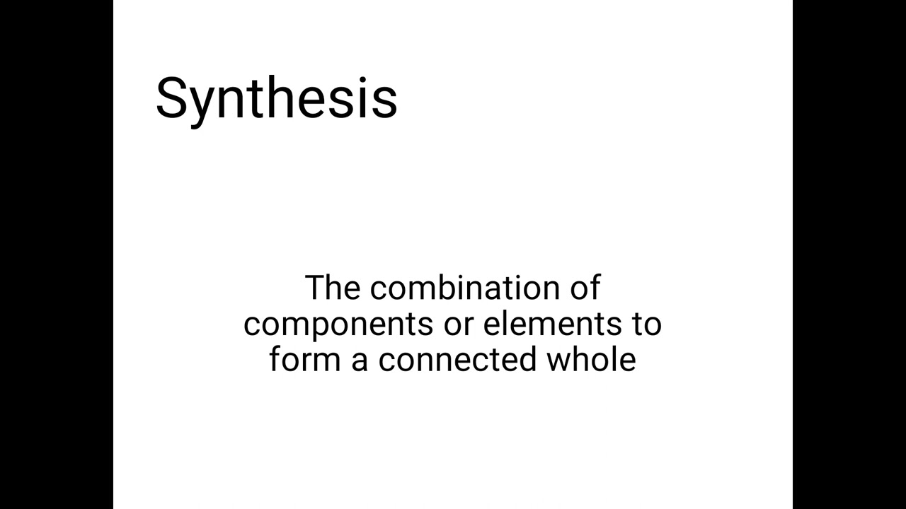 synthesis definition