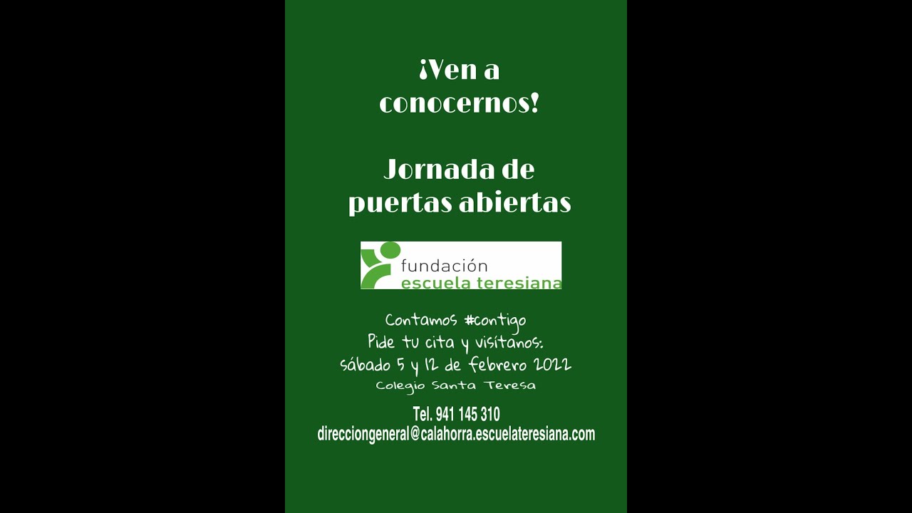 Puertas abiertas. Colegio Santa Teresa