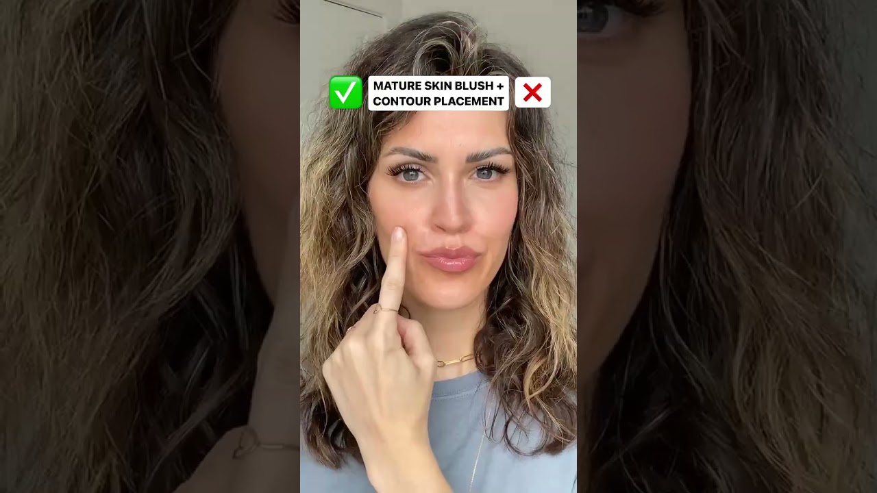 Blush + Contour Placement For Mature Skin