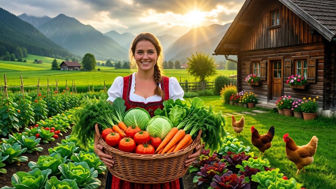 Satisfying Vegetable Harvesting | Harvest Farm, Fresh Vegetables & Beautiful Countryside