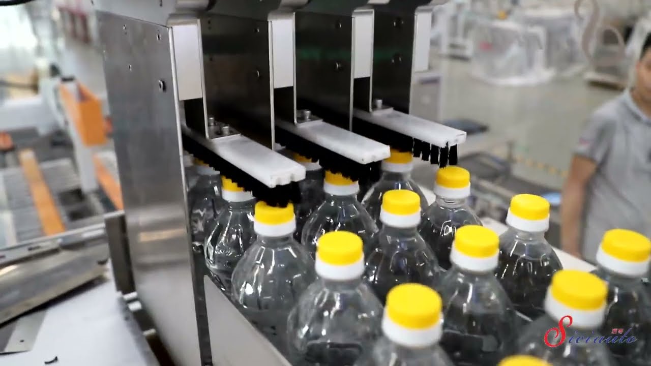 Bottle -Food - Case Packer Machine - Case Packing Line - Drop Load Solution for 1L bottle -SICIAUTO