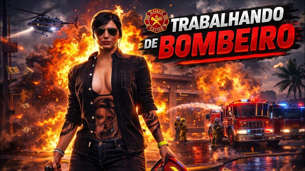 (#47) GTA ONLINE - TRABALHANDO DE BOMBEIRO