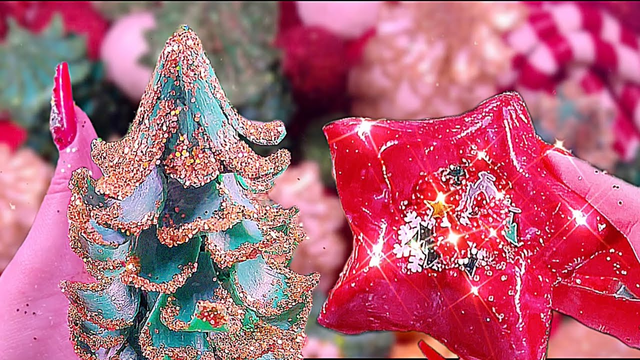 ASMR SOAP 🎄 FAST 🎄 ODDLY SATISFYING 🎄 PEELING OFF FILM 🎄 CLAY CRACKING PLASTICINE CRUSHING SOAP