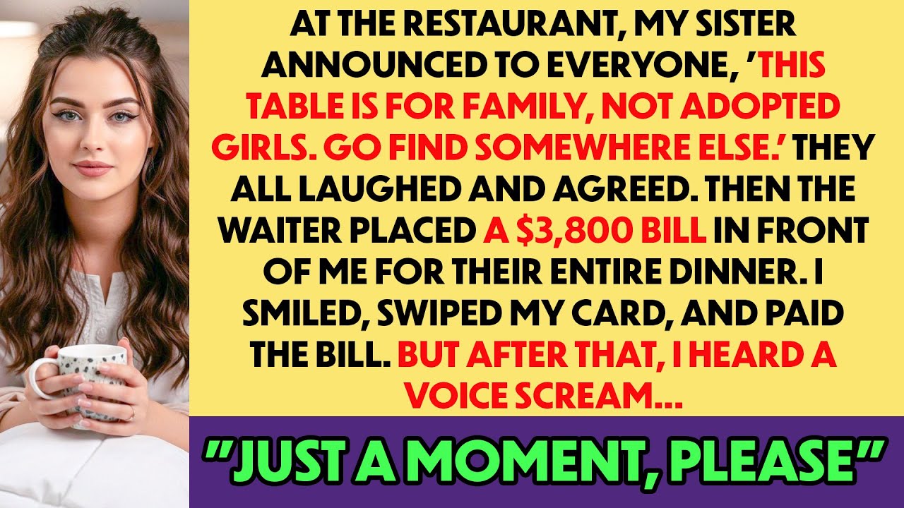 My Sister Said 'Go Find Another Table' At Family Dinner & Gave Me The $3,800 Bill ...