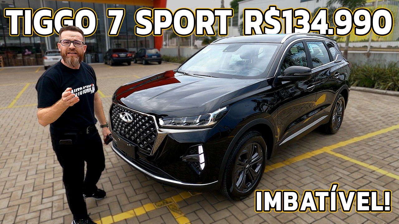TIGGO 7 SPORT 2025 - Por R$134.990 Mais Barato Que Fastback e T-Cross!