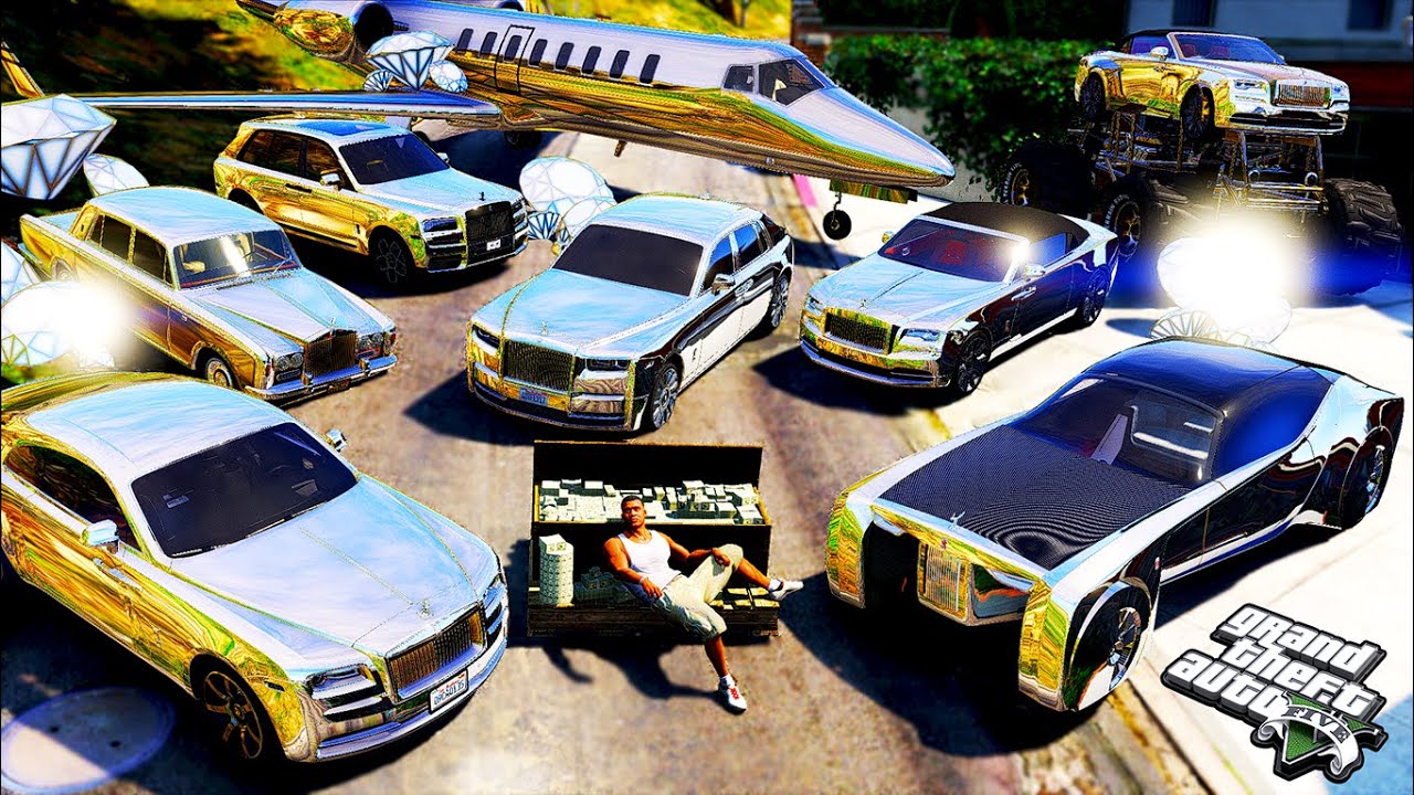 Franklin Steals BILLIONAIRE'S Silver ROLLS ROYCE