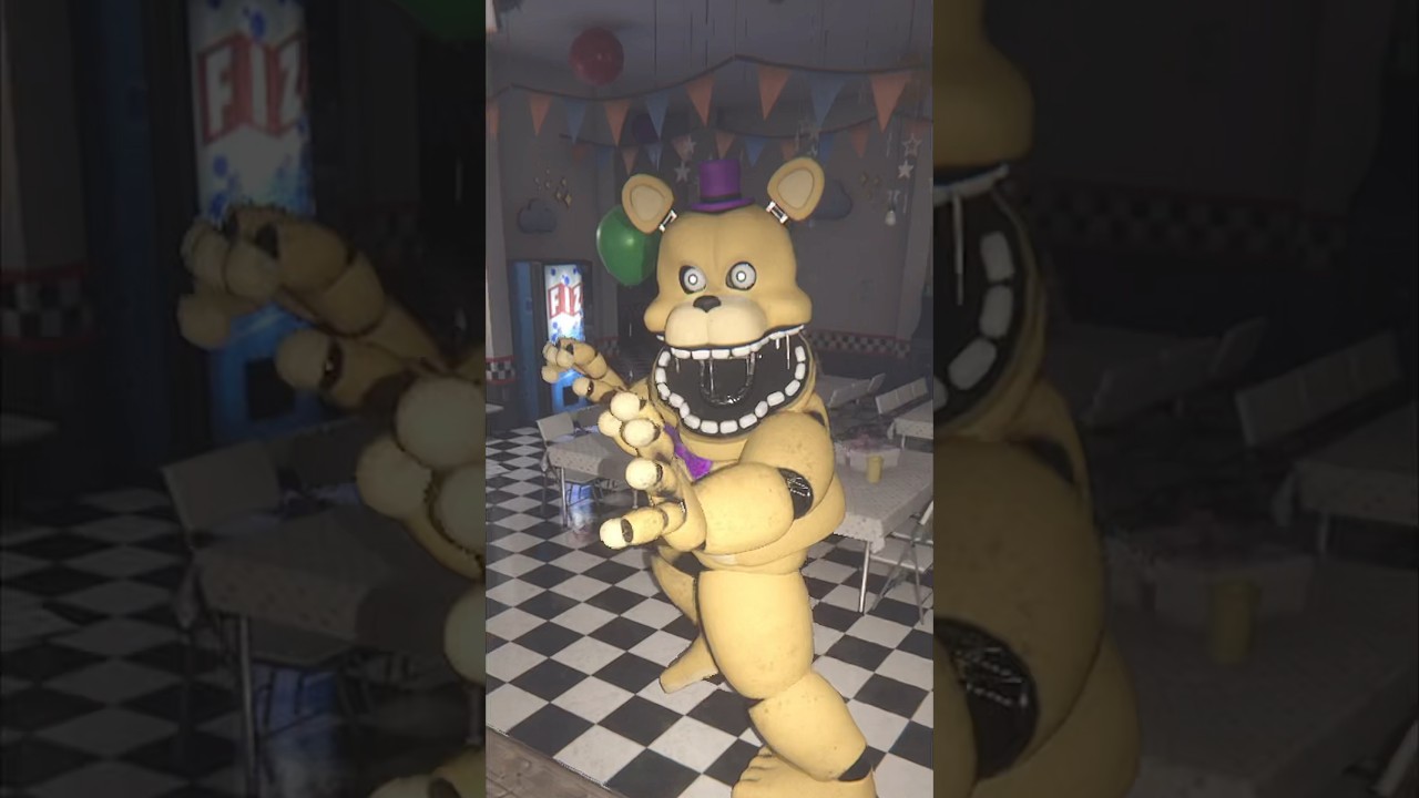 FREDBEAR CHASED ME #fnaf #fivenightsatfreddys #gamingvideos #gamingshorts #gaming