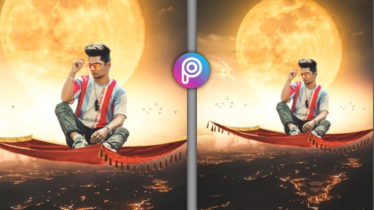PICSART ALLADIN MAGICAL CARPET PHOTO EDITING || ALLADIN FLYING CARPET PHOTO EDITING