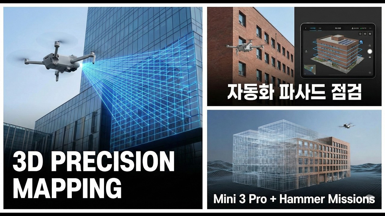 hammer mission드론자율비행 _#드론매핑 #3D스캔 #DJIMini3Pro #HammerMissions #디지털트윈
