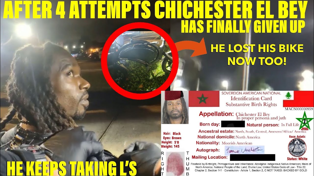 Sovereign Citizen Chichester El Bey Has Finally Given Up