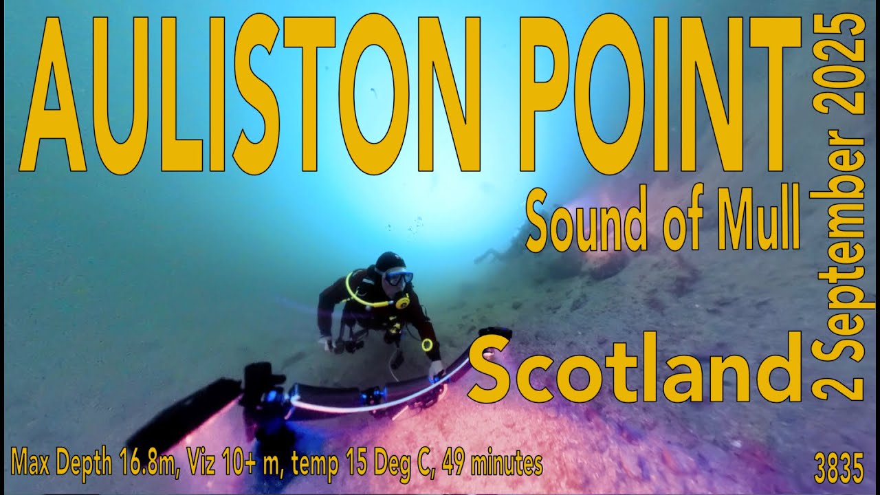 Scuba Diving, Auliston point, Sound of Mull, Scotland