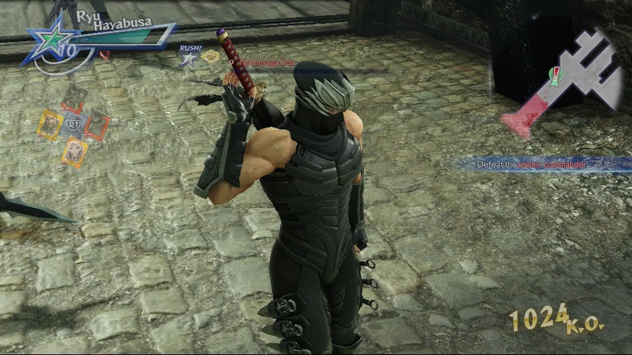 Warriors All Stars [PS4 ENG] - Ryu Hayabusa Gameplay (From Ninja Gaiden - Chaos Difficulty)