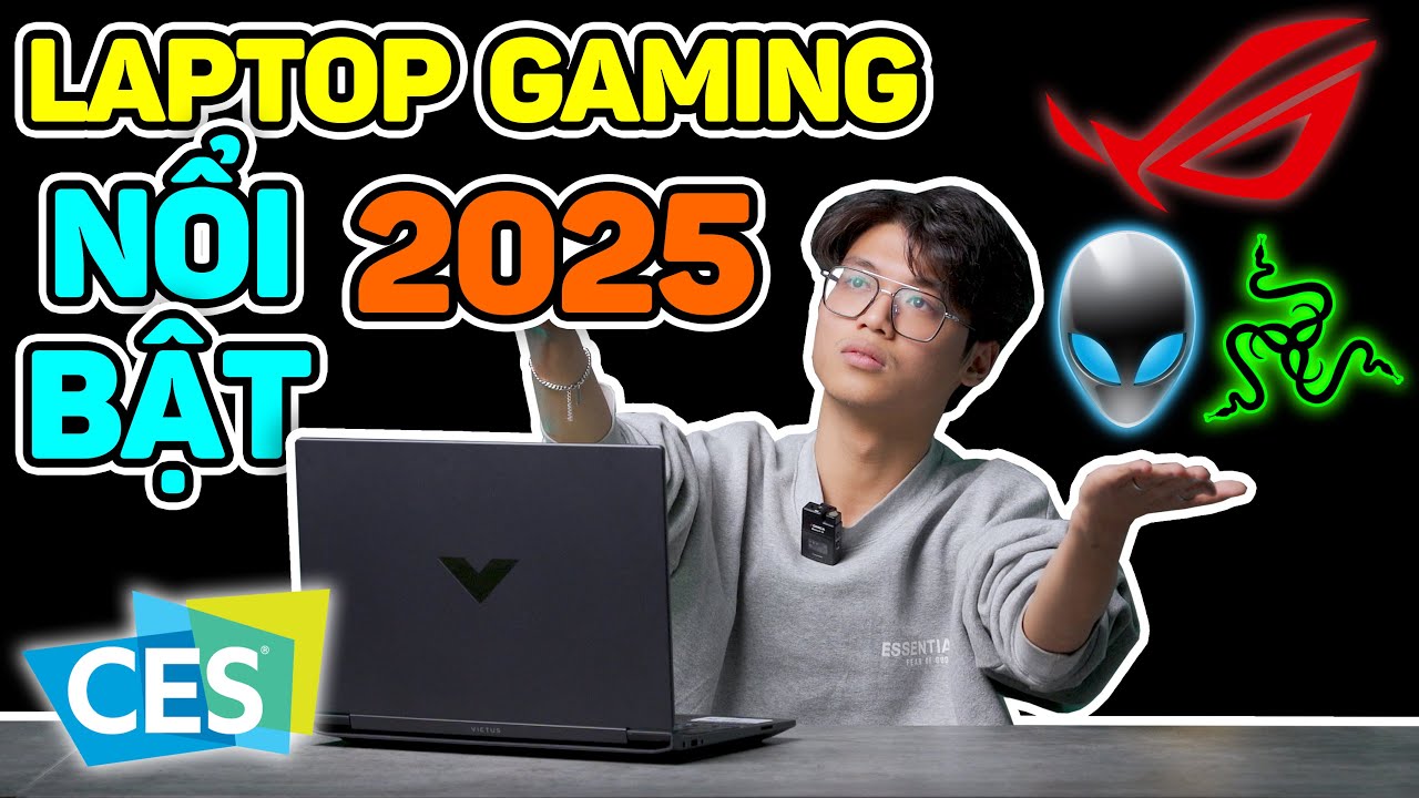 Laptop gaming NỔI BẬT tại #CES2025 - Asus ROG cải tiến Từ Trong Ra Ngoài, Alienware thay 