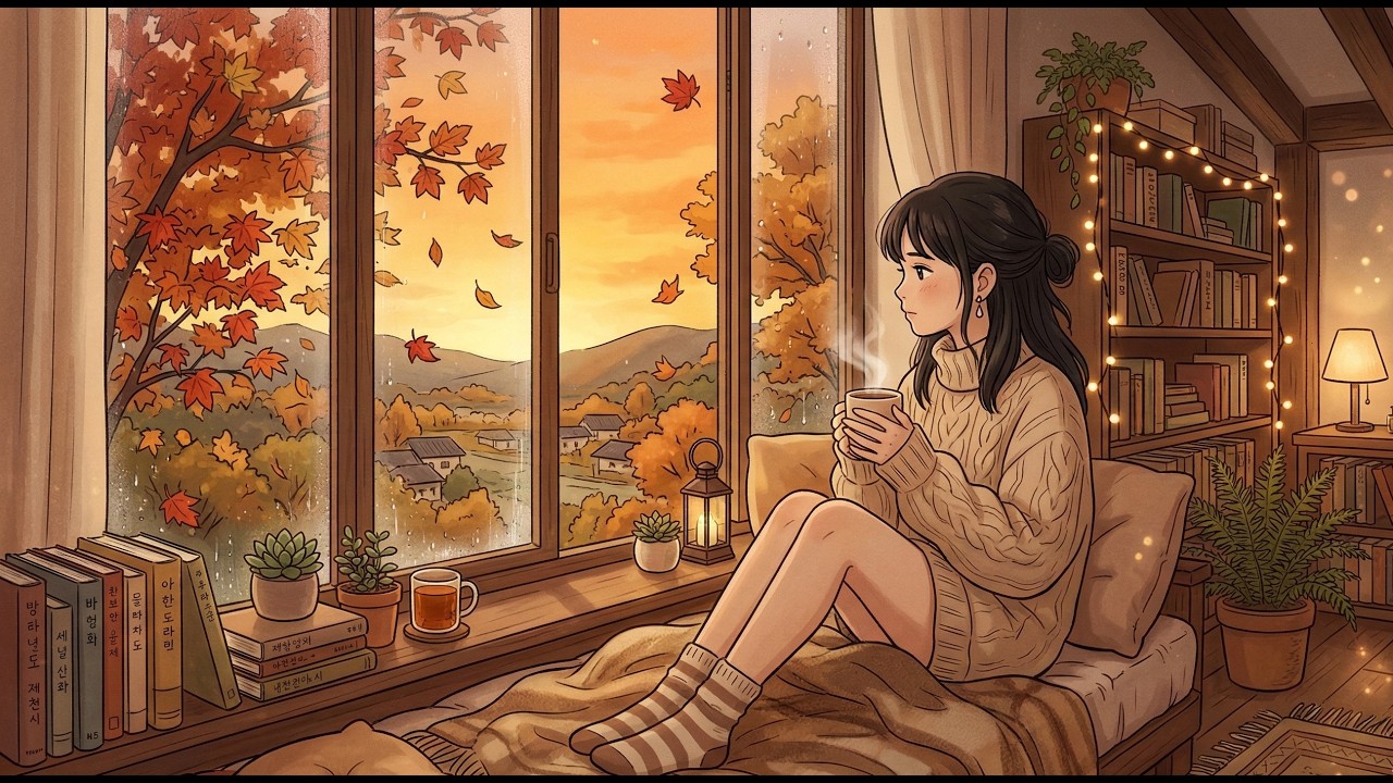 🍂 Осенняя Лофи Музыка 1 Час | Уютная Музыка для Холодных Дней | Меланхоличное Фортепиано
