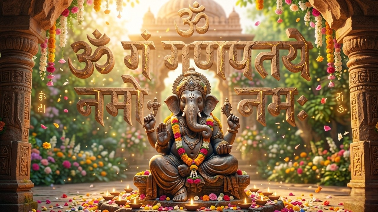 #Ganesh Mantra 108 Times - Om Gan Ganpataye Namo Namah | गणेश मंत्र - ओम गण गणपते नमो नमः
