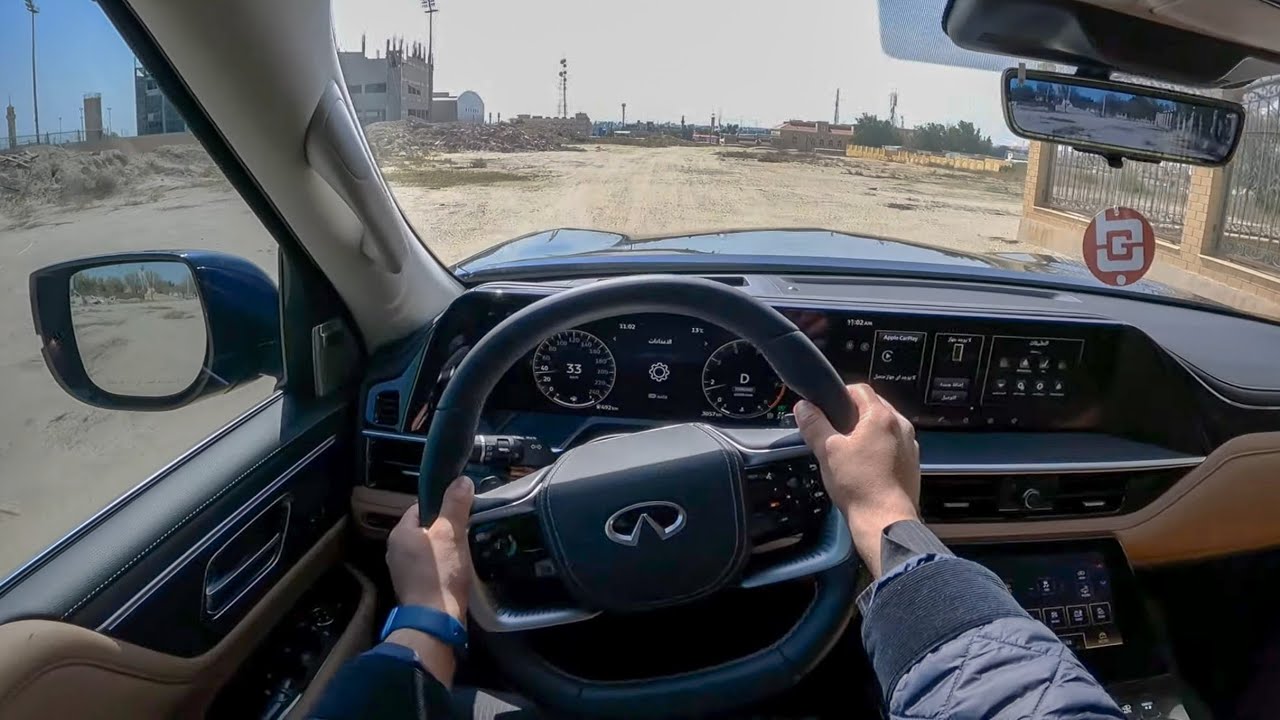 2025 انفنتي QX80 سينسوري تجربة قيادة من منظور السائق POV | أفضل من لكزس LX600 ؟