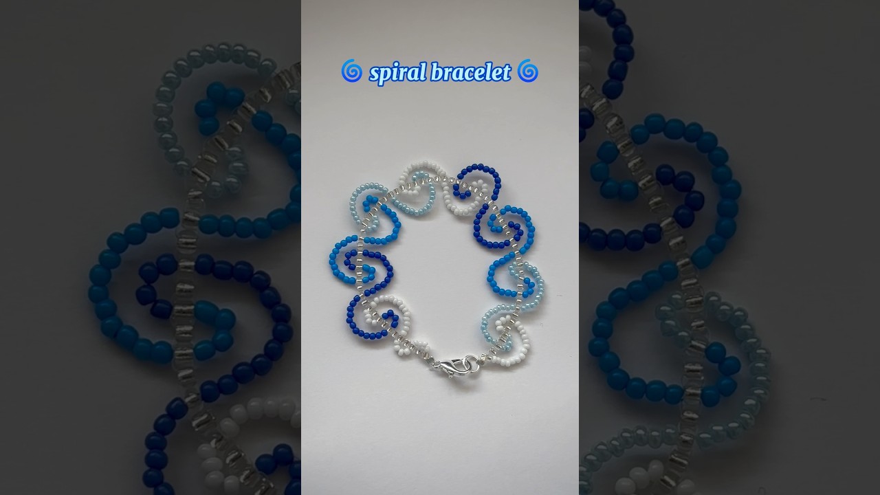 spiral bracelet 🌀💙🩵❄️
