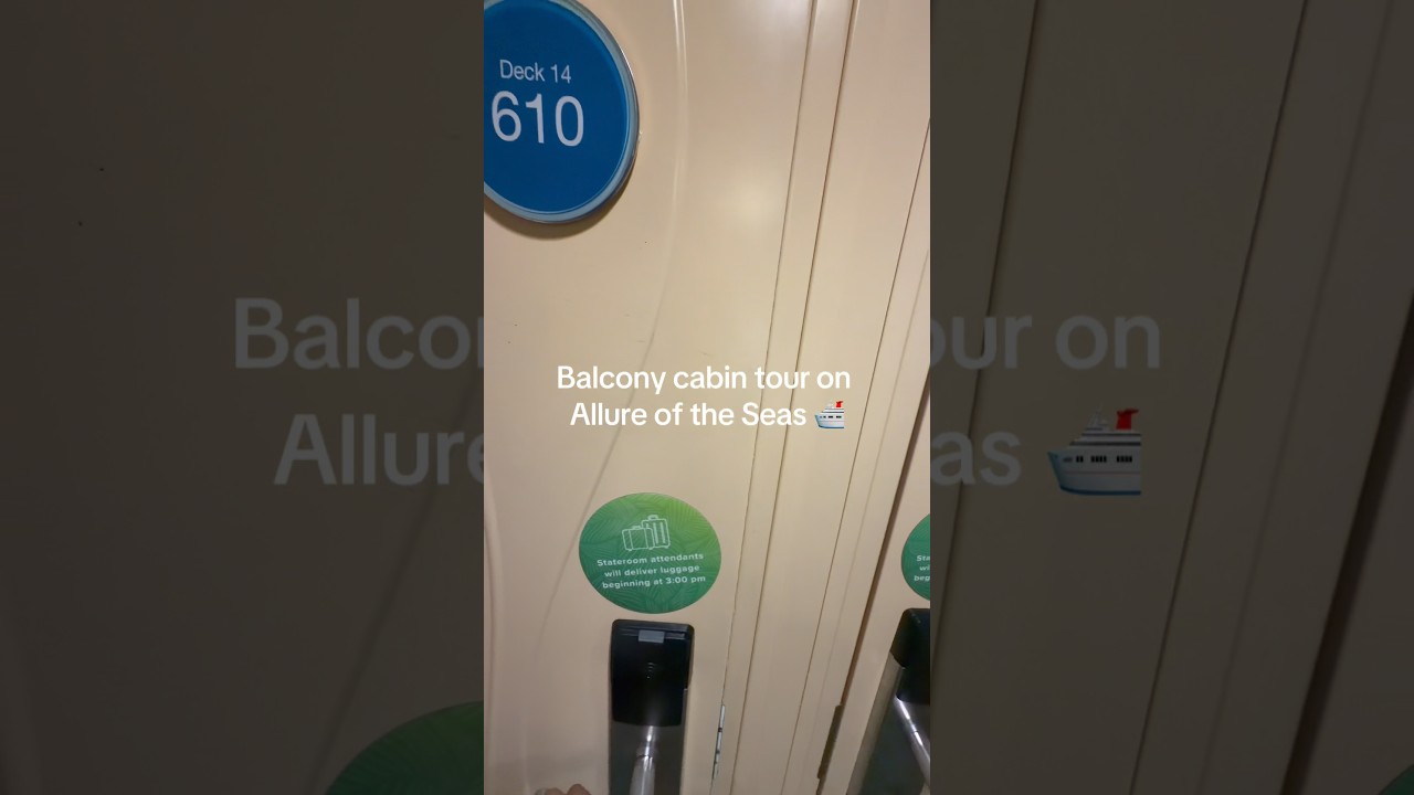 Balcony cabin tour &mdash; stateroom 14610 on Allure of the Seas 🛳️