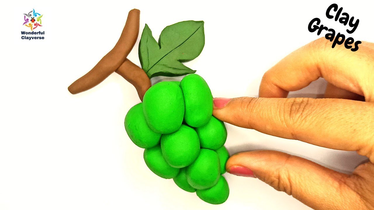 Polymer clay grapefruit🤩 | how to make fruit with clay 