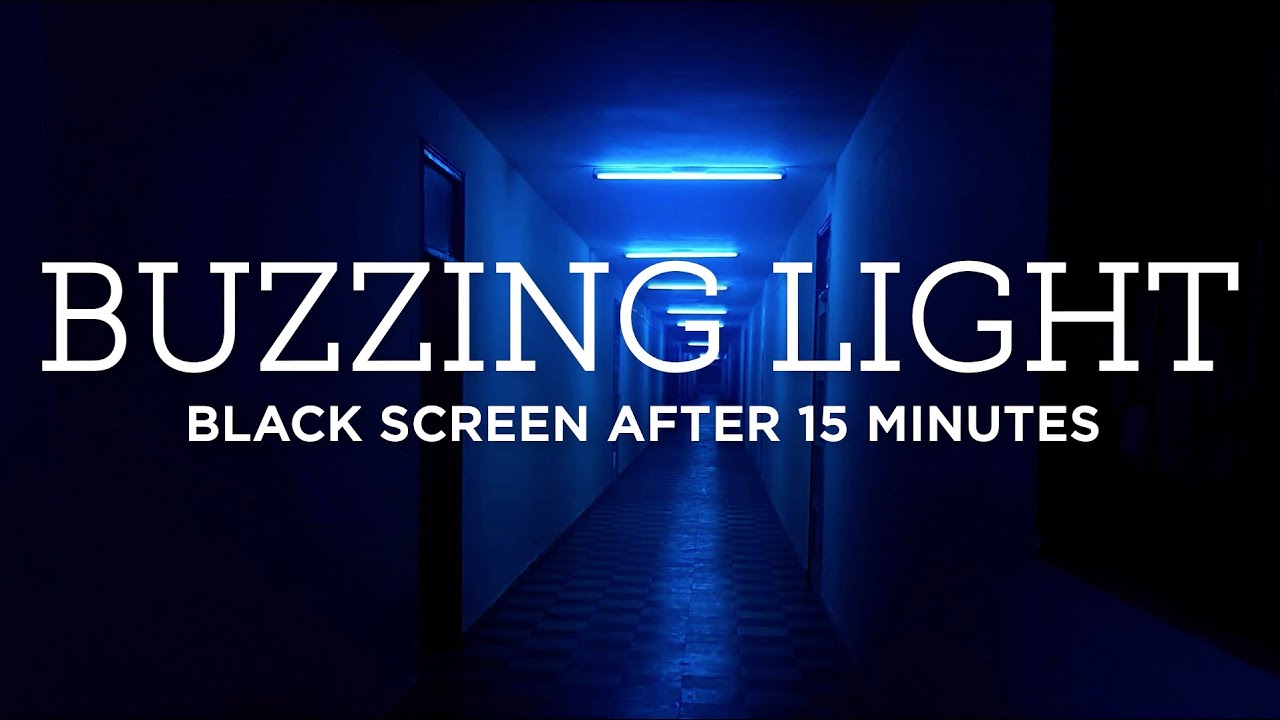 White Noise | BUZZING LIGHT SOUND | 10 Hours | Sleep, Meditation & Relaxation | Black Screen