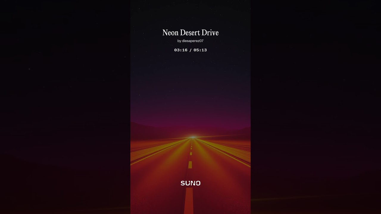 Neon Desert Drive - Magnetic Motion Studio 