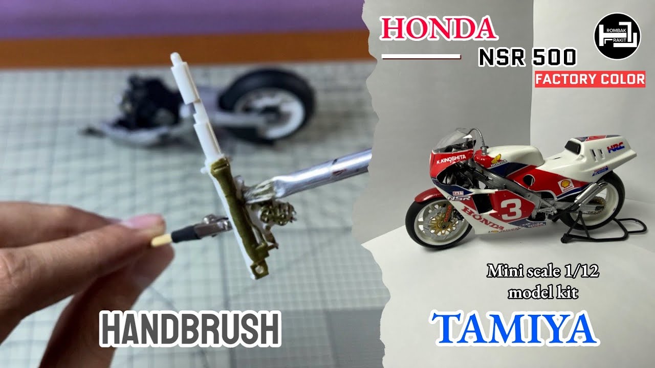 Honda NSR 500 - Factory Color | TAMIYA | Scale model kit 1/12 | LEGENDA MOTOR BALAP 2-TAK |